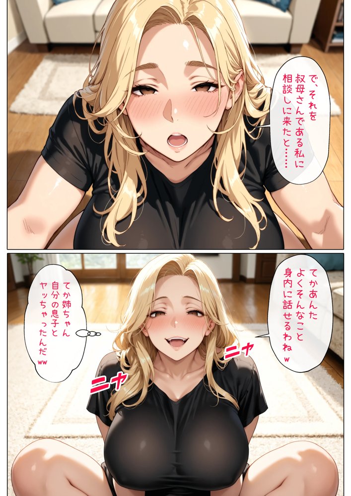 豊満な母親とヤるために親戚のエロい叔母さんに性の特訓を頼んだら、叔母さんの方にハマっちゃった話